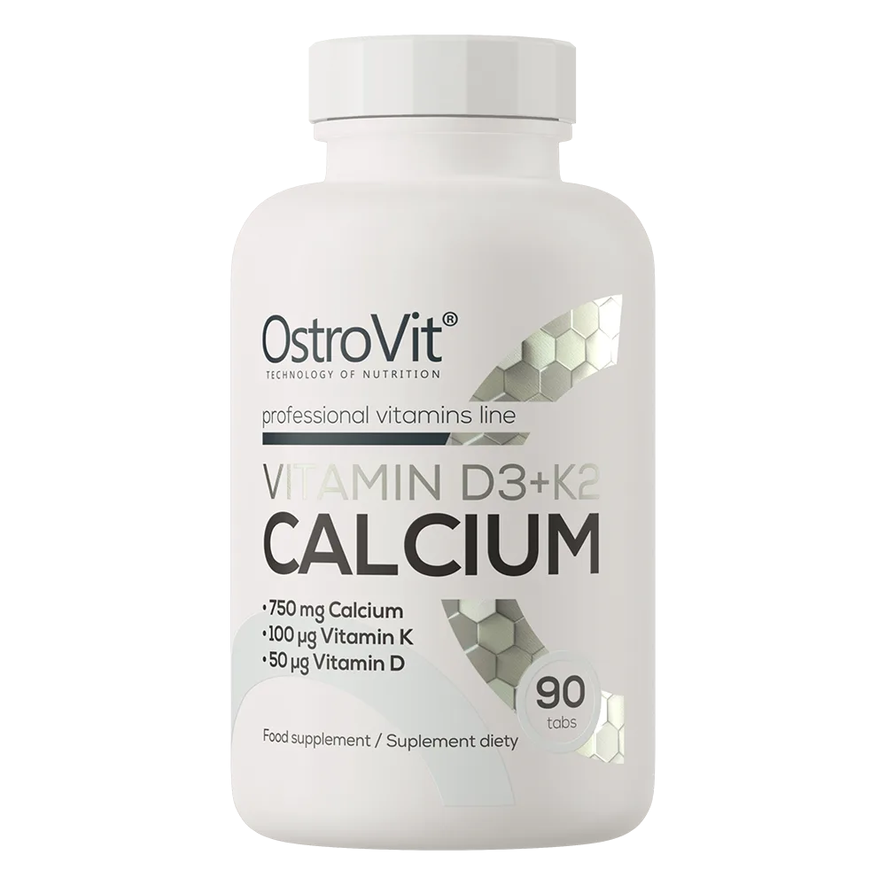 Vitamina D3 + K2 + Calcio Ostrovit · 90 tabletas